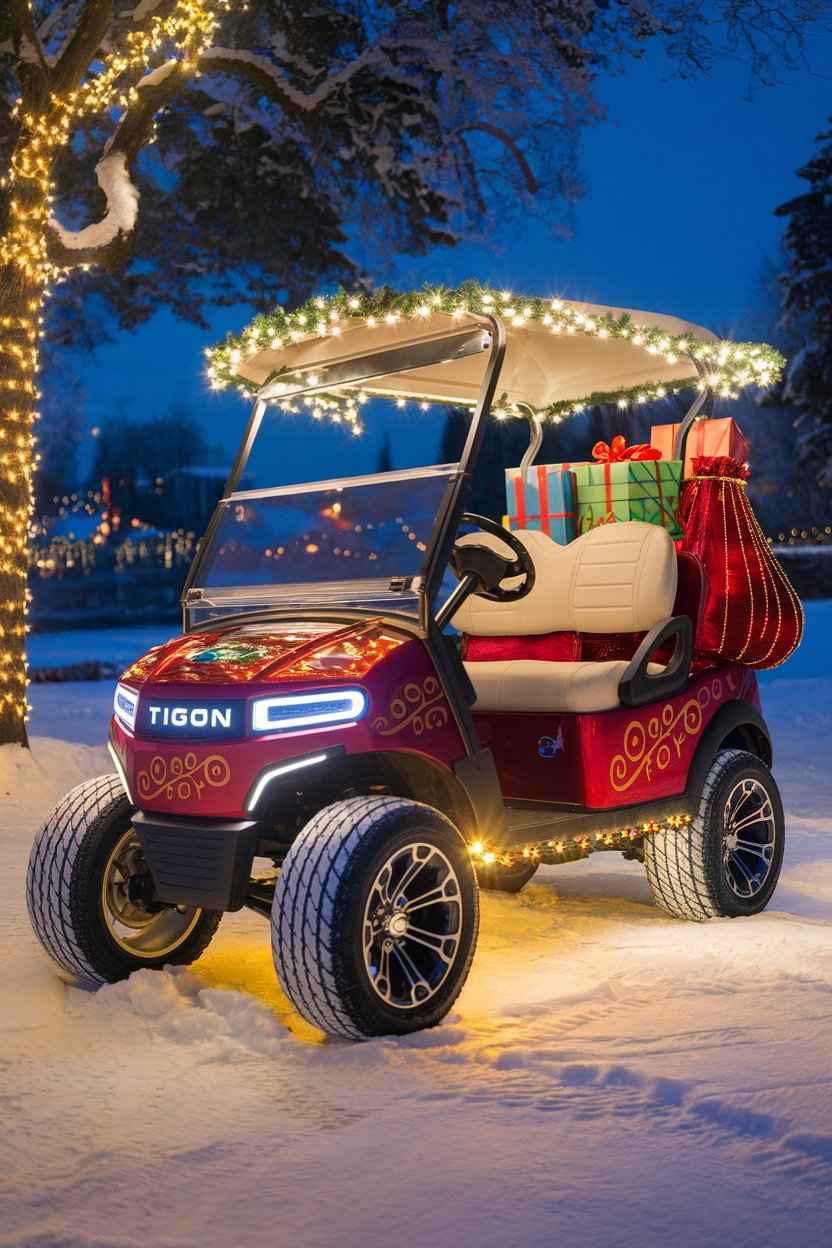 Santa's Christmas Golf Cart Parade