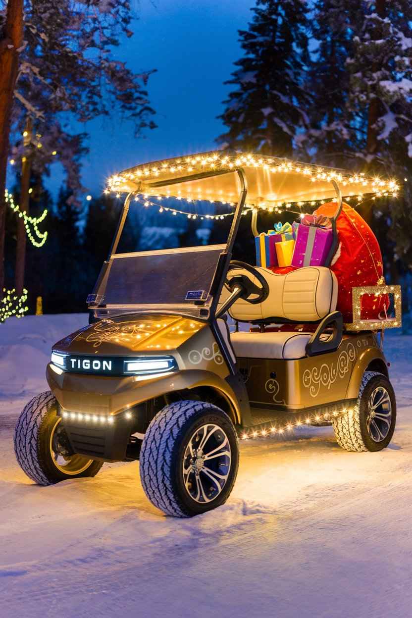 Santa's Christmas Golf Cart Parade