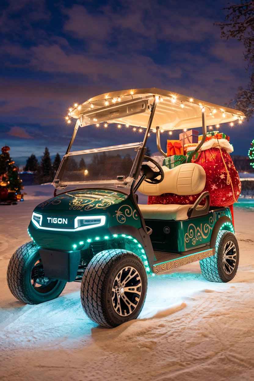 Santa's Christmas Golf Cart Parade