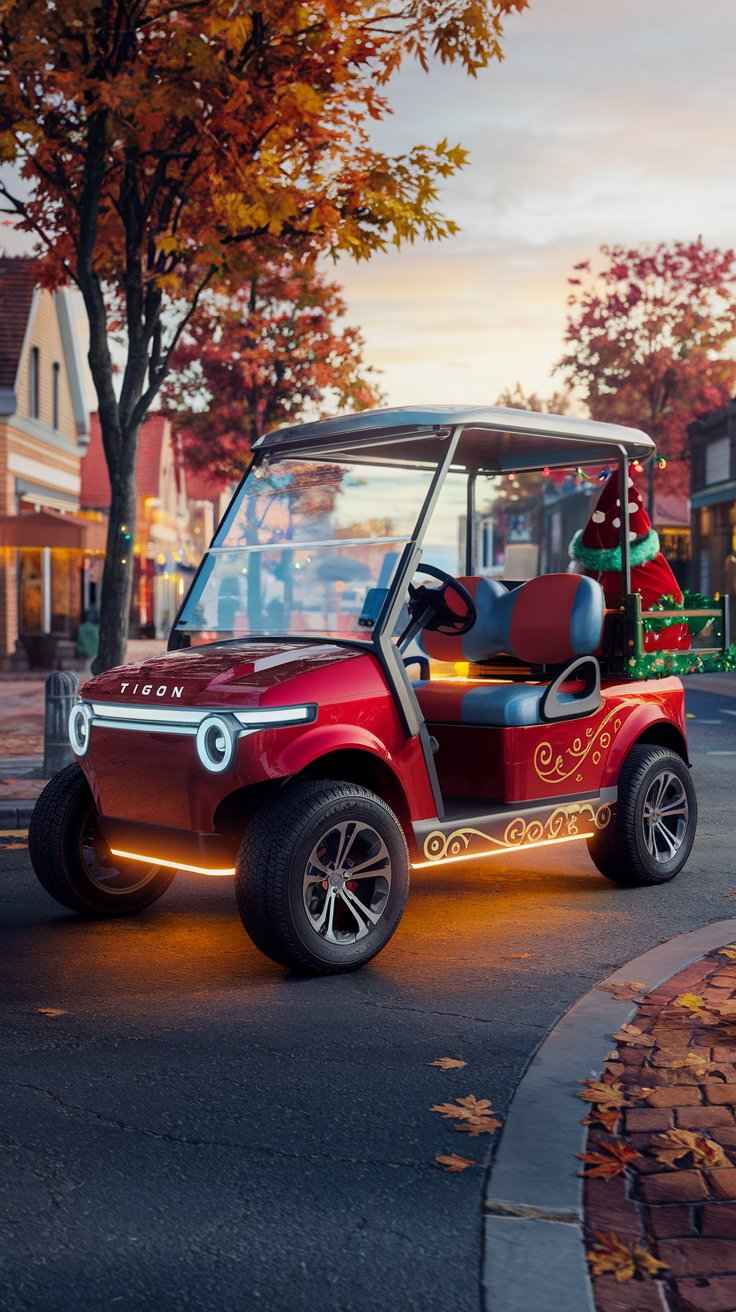 Christmas Golf Cart Santa Parade 