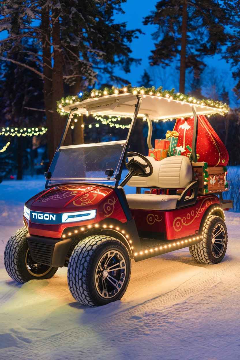 Santa's Christmas Golf Cart Parade