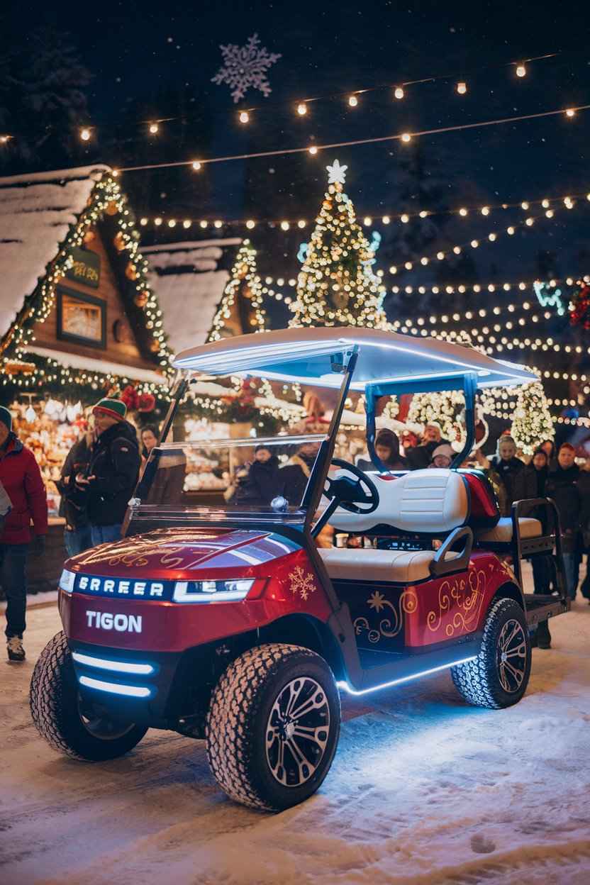 Santa's Christmas Golf Cart Parade