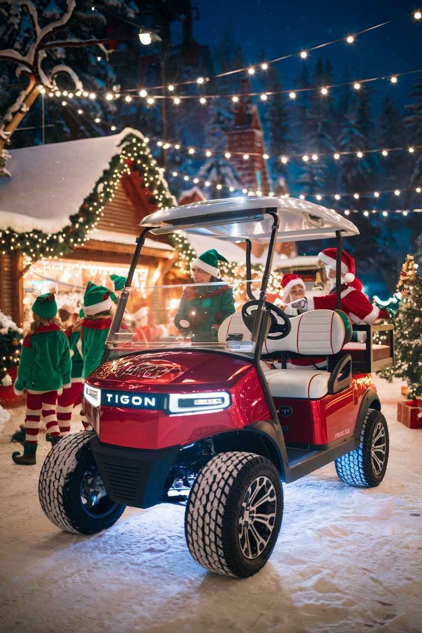 Santa's Christmas Golf Cart Parade