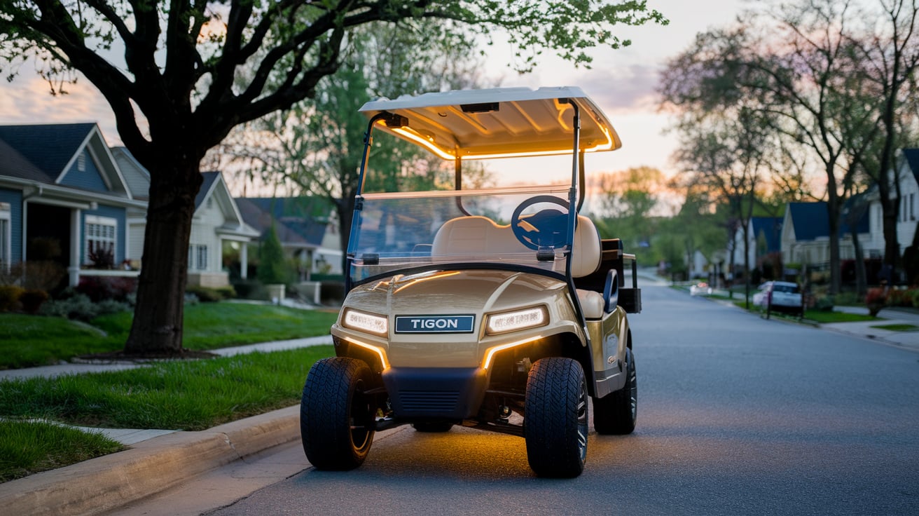 Gold Golf Cart Neighborhood1