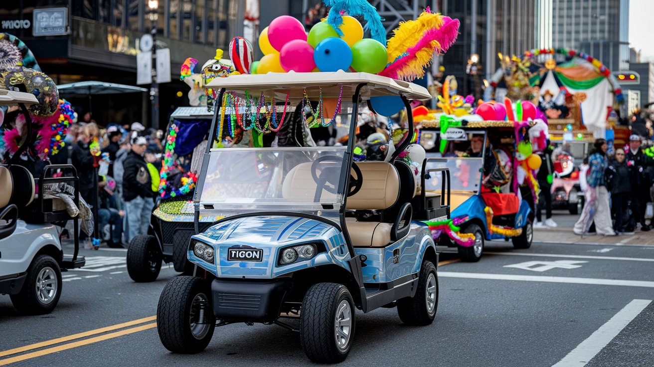 Philadelphia Mummers Parade Golf Carts - TIGON Golf Carts