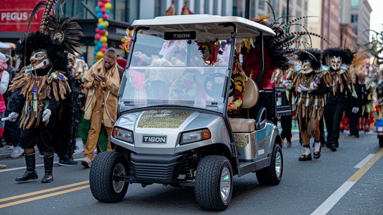 Philadelphia Mummers Parade Golf Carts - TIGON Golf Carts