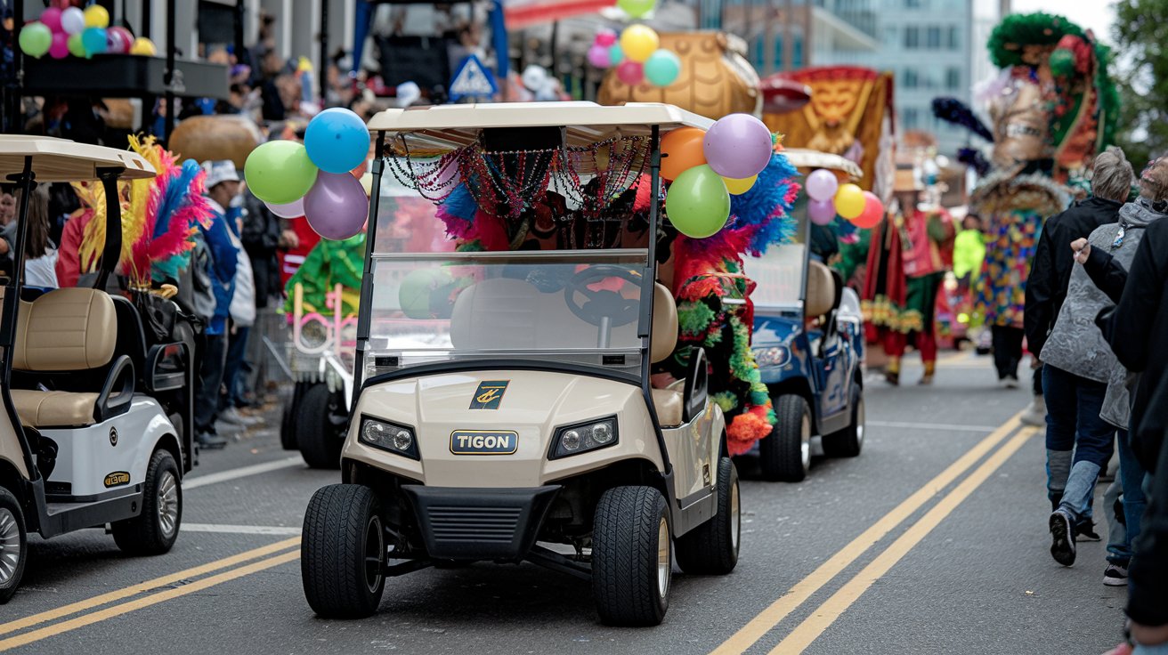 Philadelphia Mummers Parade Golf Carts - TIGON Golf Carts