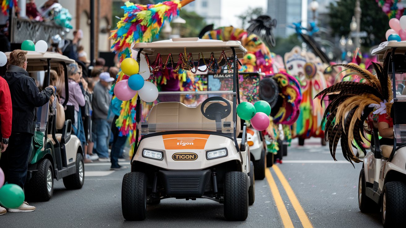 Philadelphia Mummers Parade Golf Carts - TIGON Golf Carts