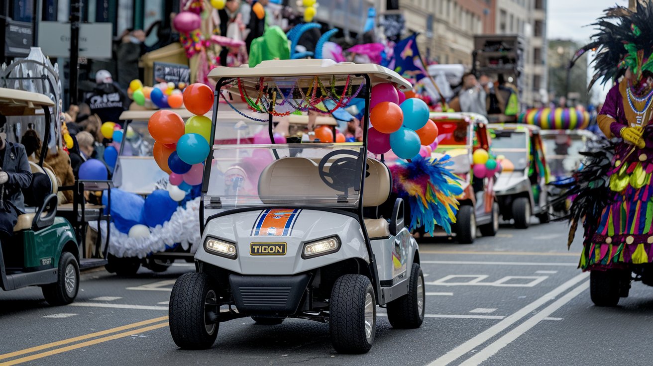 Philadelphia Mummers Parade Golf Carts - TIGON Golf Carts