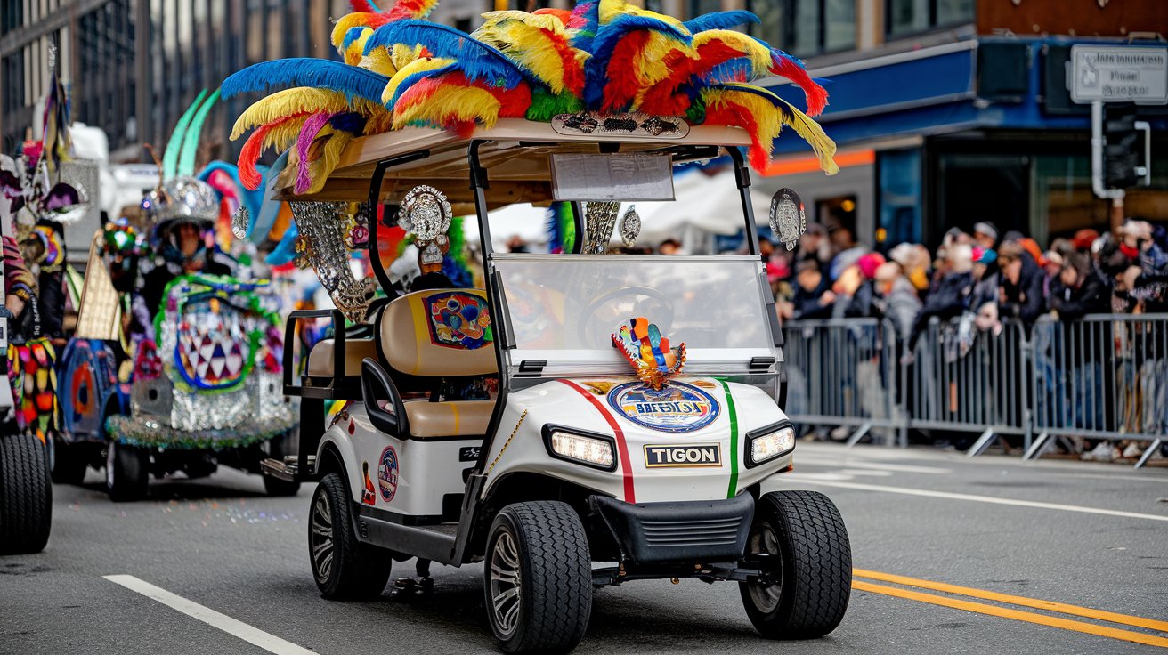 Philadelphia Mummers Parade Golf Carts - TIGON Golf Carts