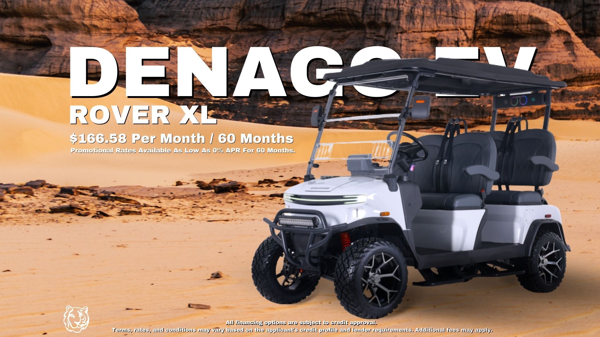 White DENAGO EV ROVER XL PROMO