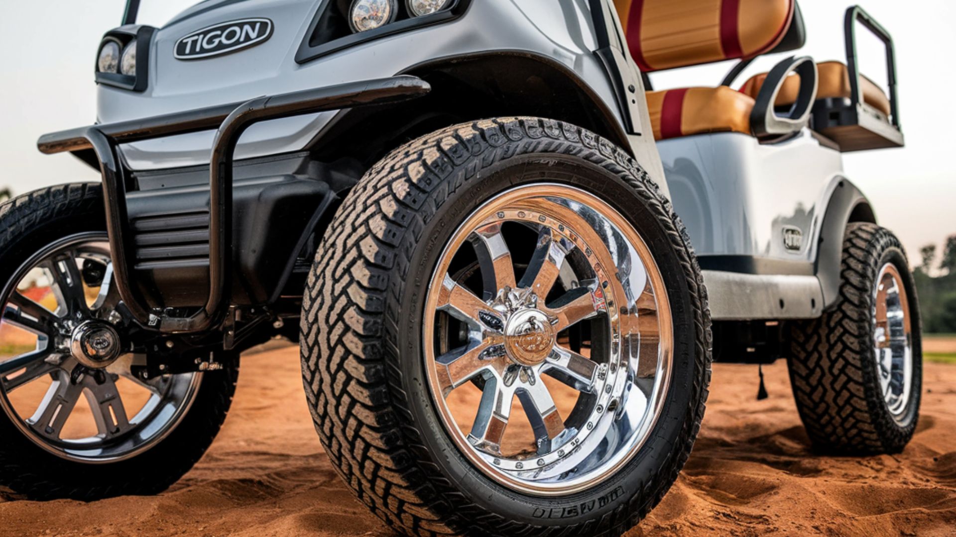 Chrome Rims - TIGON Golf Carts