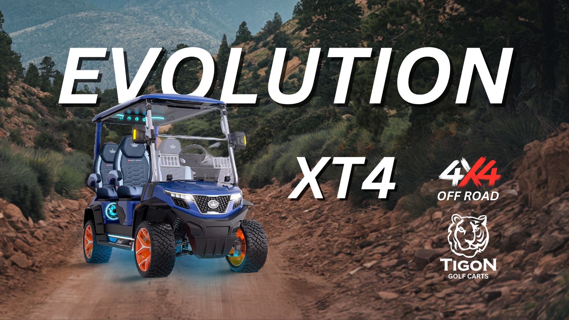 EVOLUTION XT4 4X4 ALL WHEEL DRIVE GOLF CART (1)