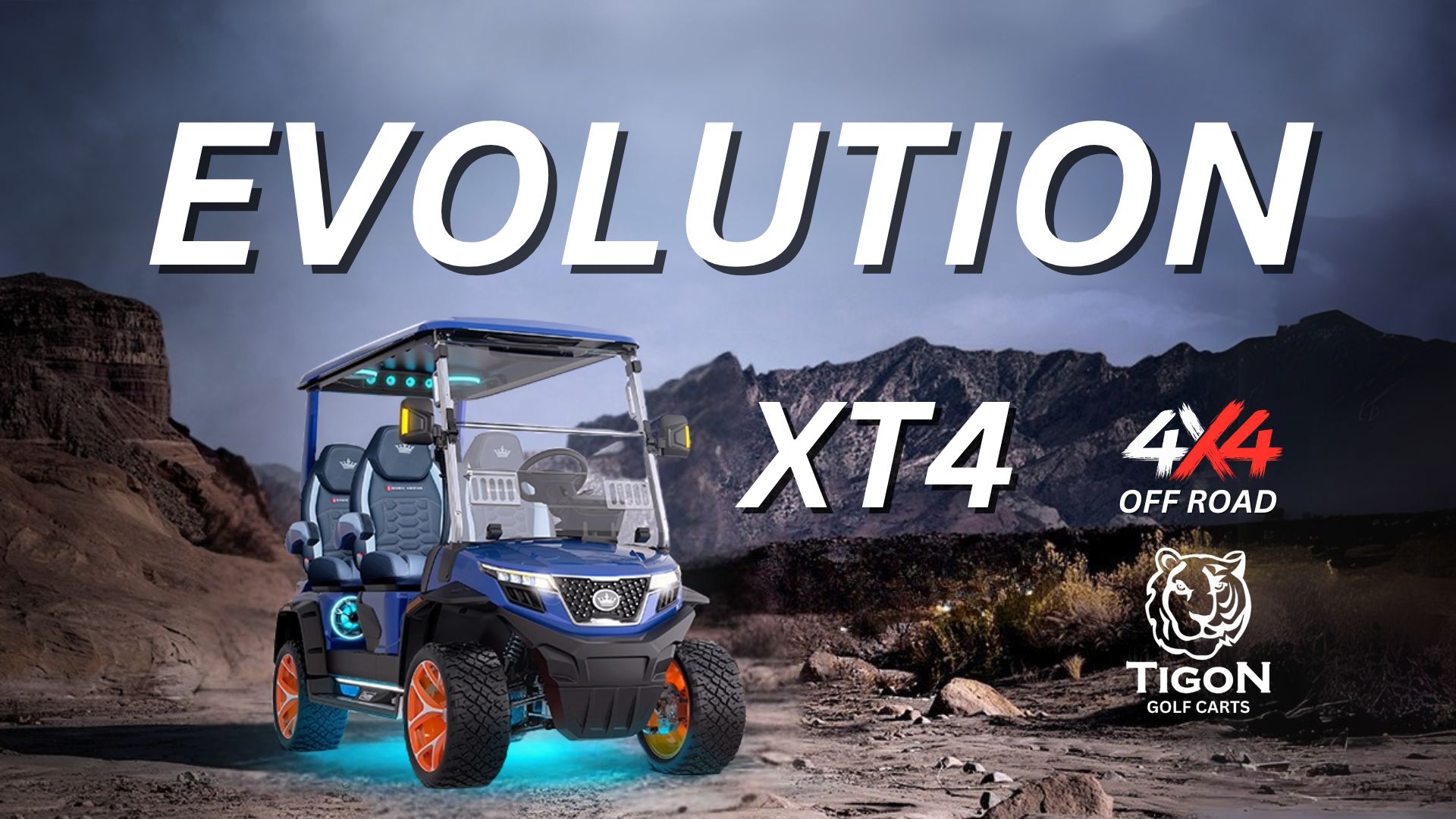 EVOLUTION XT4 4X4 OFF ROADING GOLF CART