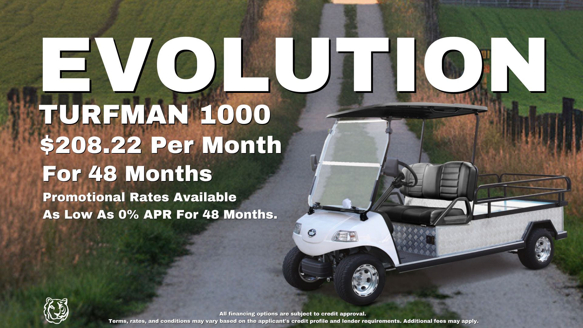 Evolution Turfman 1000 – Your Heavy-Duty Golf Cart for Every Job