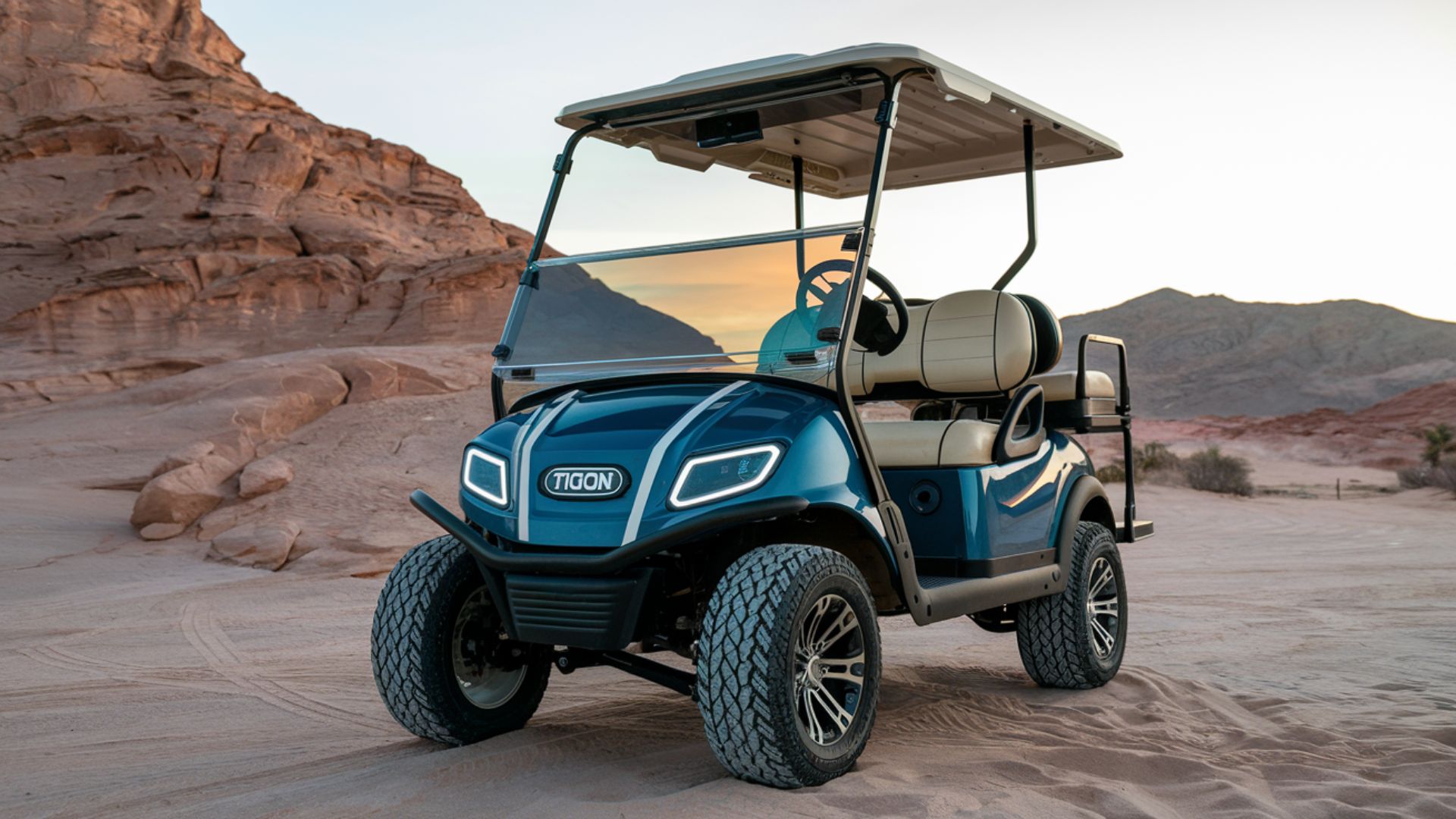 tinted windshield - tigon golf carts