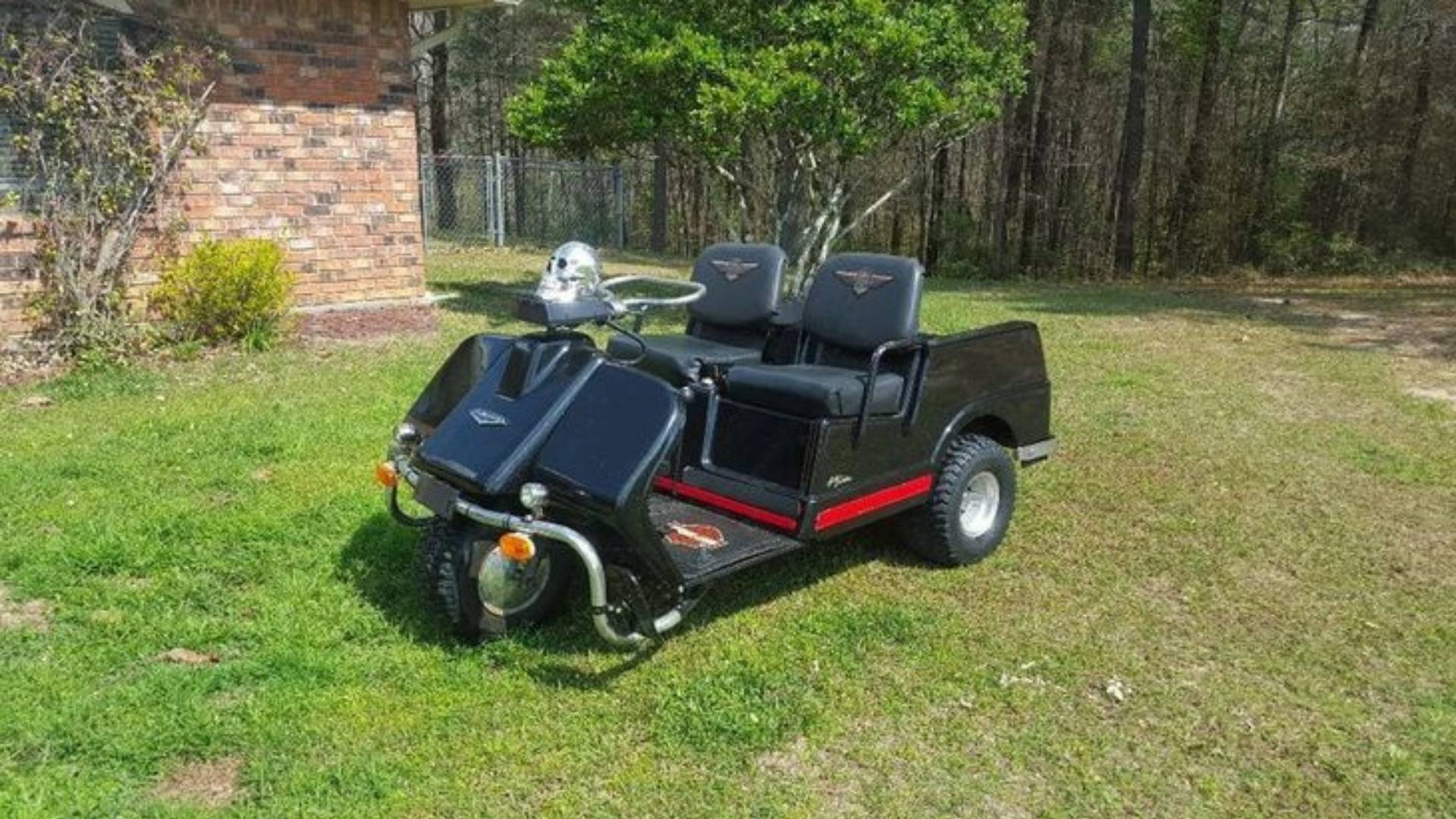 Harley Davidson Golf Cart BLACK TIGON GOLF CARTS (1)