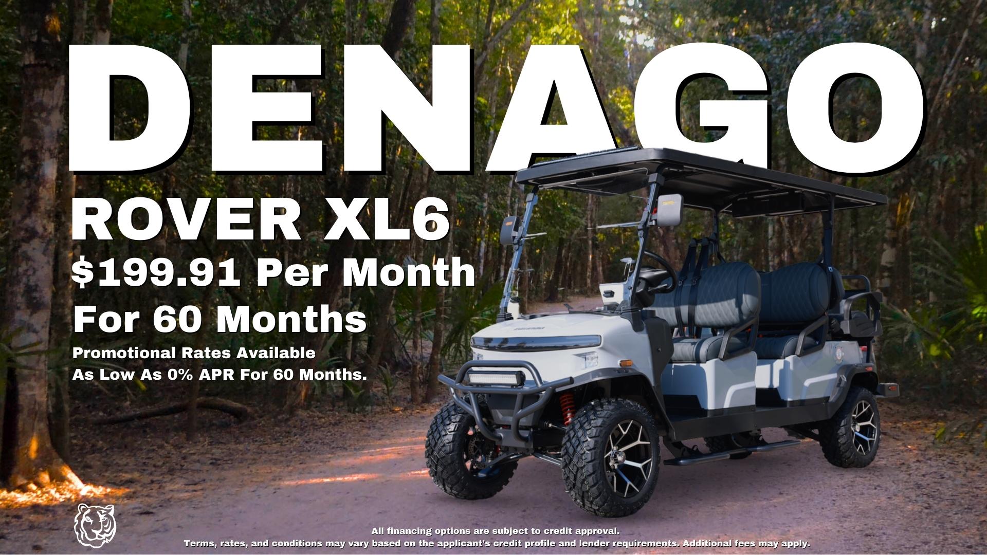 DENAGO® EV Rover XL6 Six-Passenger Lithium Golf Cart