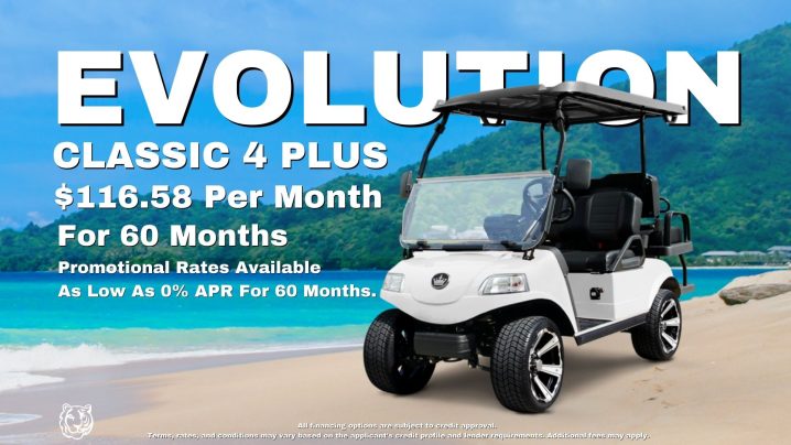 Eco-Friendly and Comfortable Evolution Electric Vehicles Classic 4 Plus for All Your Rides