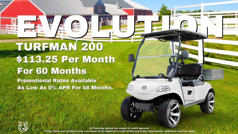 Evolution Electric Vehicles Turfman 200 for Professional Results