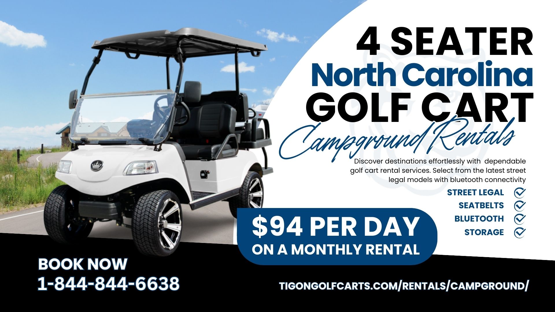 4 Seater North Carolina Campground Golf Cart Rental 4 Seater North Carolina Campground Golf Cart Rental