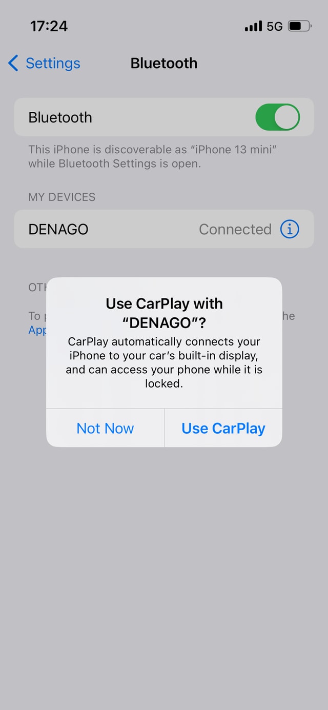 How to connect my iPhone to the Apple CarPlay on my DENAGO EV? How to connect my iPhone to the Apple CarPlay on my DENAGO EV?
