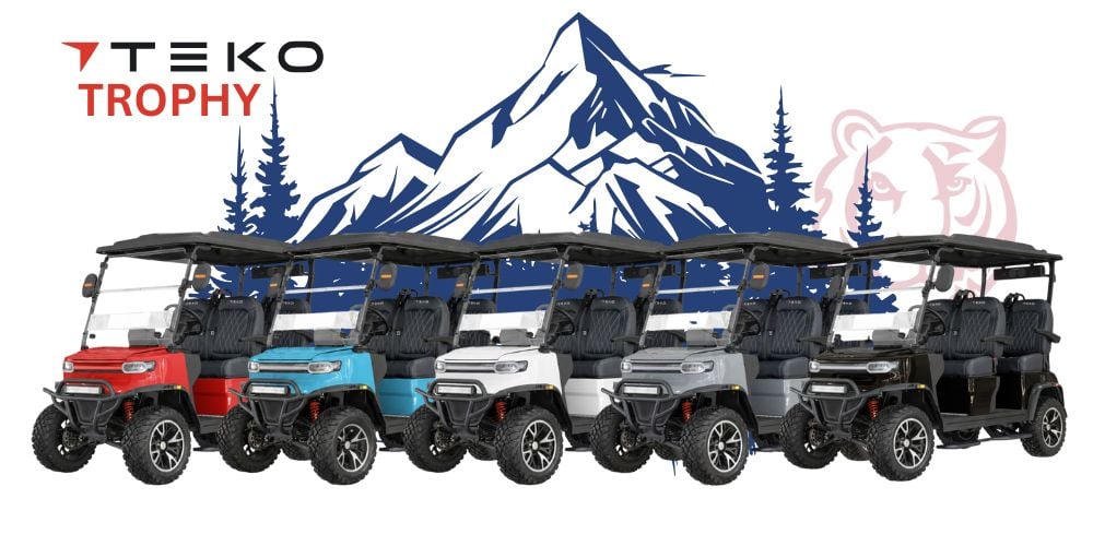 TEKO EV TROPHY - 5 COLORS - TIGON GOLF CARTS