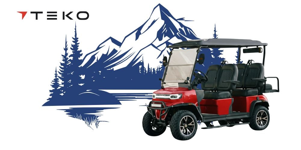 TEKO® EV TROPHY PLUS AND TIGON GOLF CART MOUNTAINS WITH LOGO