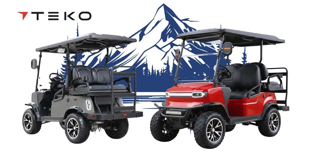 TEKO® EV TURBO GOLF CARTS AND TIGON GOLF CART MOUNTAINS WITH LOGO